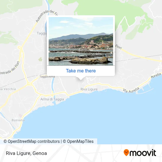Riva Ligure map