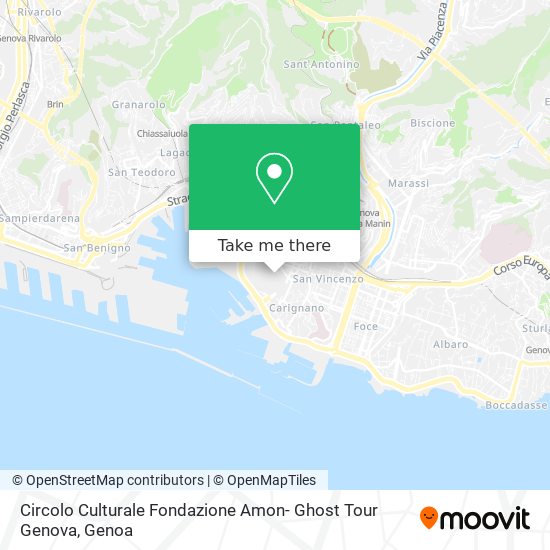 Circolo Culturale Fondazione Amon- Ghost Tour Genova map