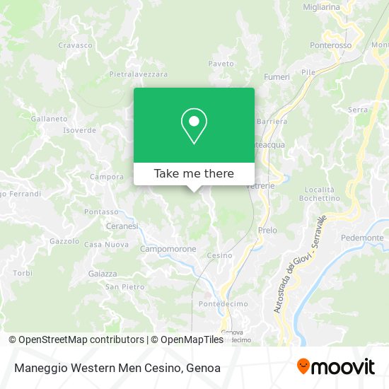 Maneggio Western Men Cesino map