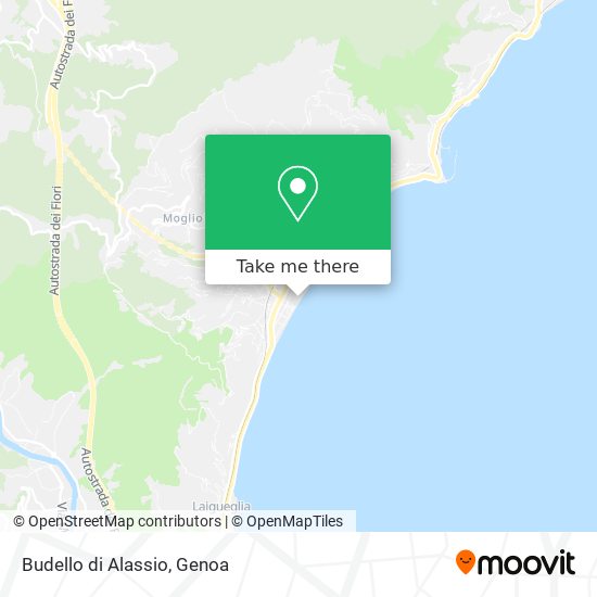 Budello di Alassio map