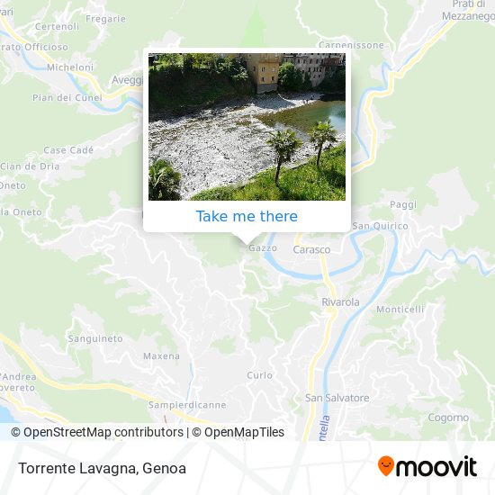 Torrente Lavagna map