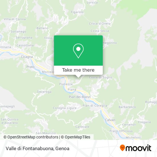 Valle di Fontanabuona map