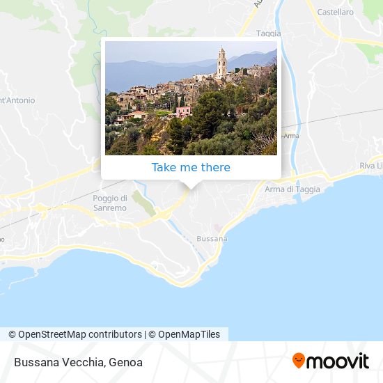 Bussana Vecchia map