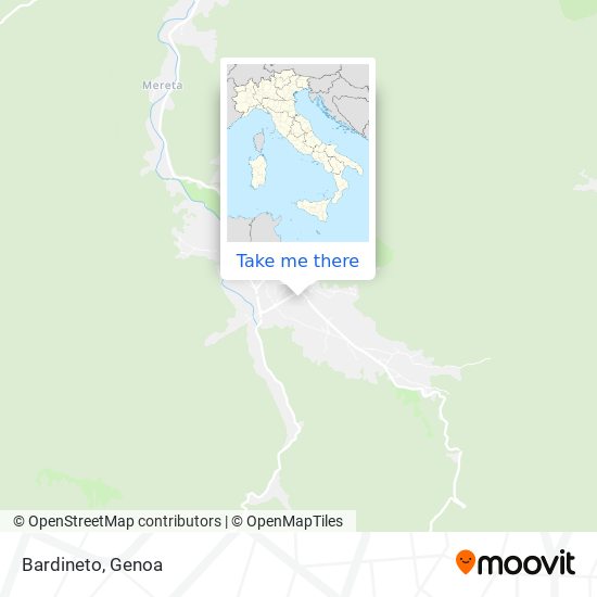 Bardineto map
