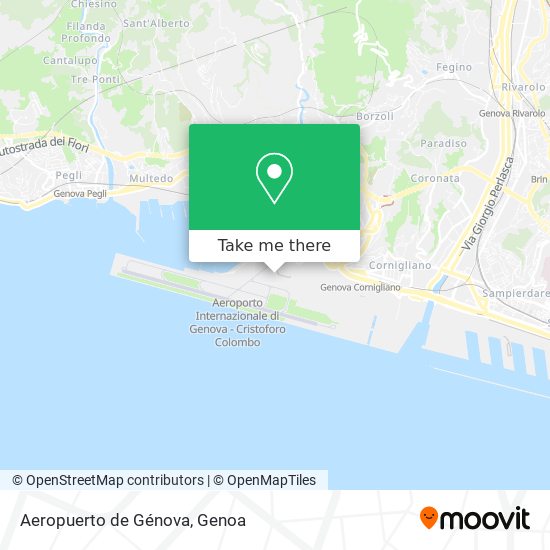 Aeropuerto de Génova map