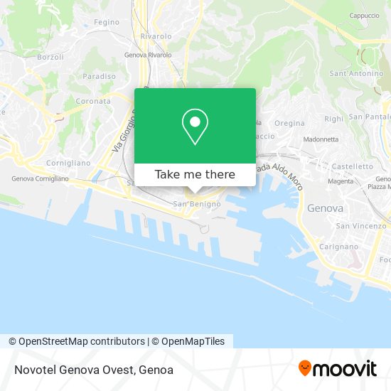 Novotel Genova Ovest map