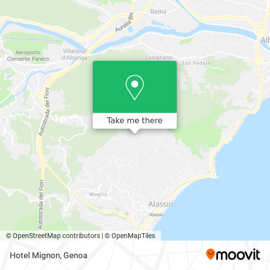 Hotel Mignon map