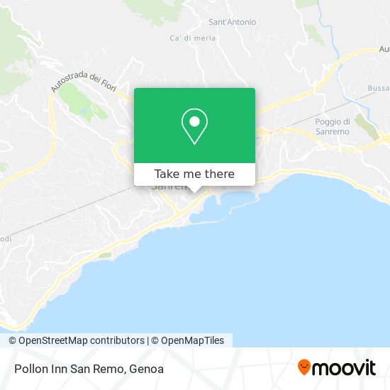 Pollon Inn San Remo map