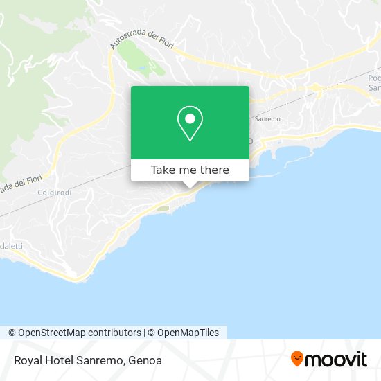 Royal Hotel Sanremo map