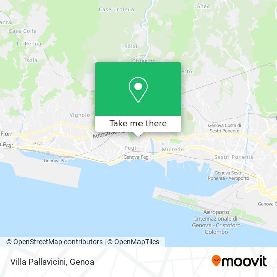 Villa Pallavicini map