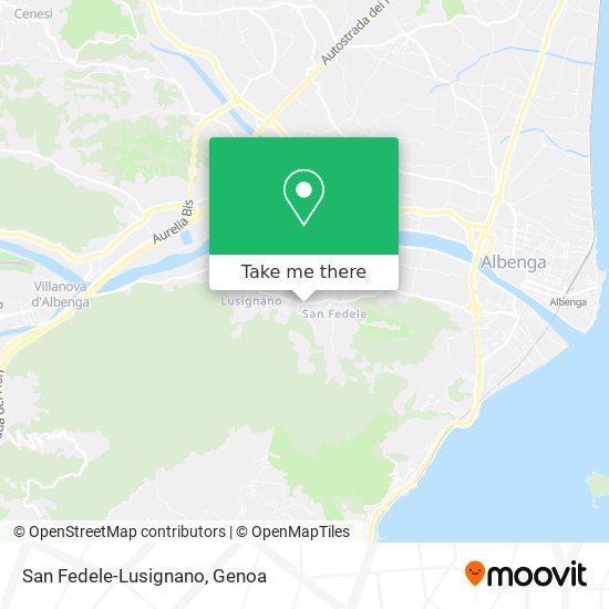 San Fedele-Lusignano map