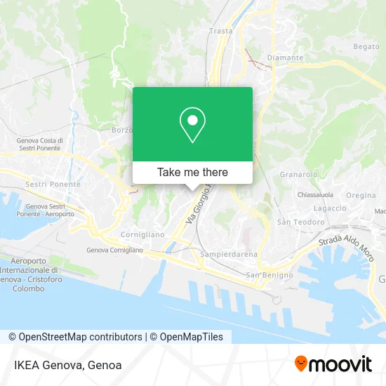 IKEA Genova map