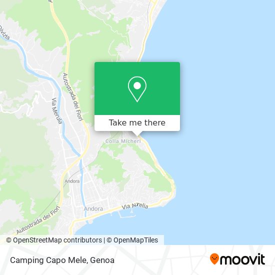 Camping Capo Mele map