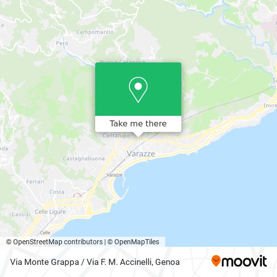 Via Monte Grappa / Via F. M. Accinelli map