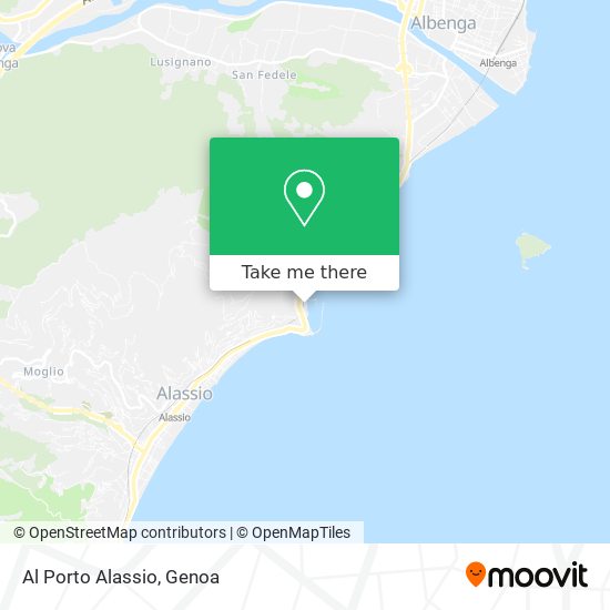 Al Porto Alassio map