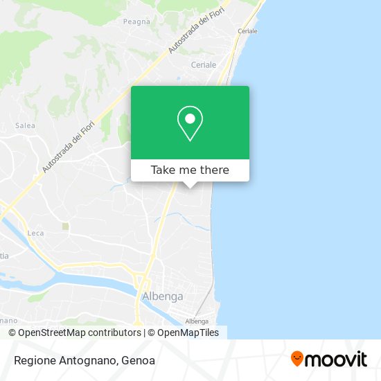 Regione Antognano map