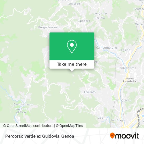 Percorso verde ex Guidovia map