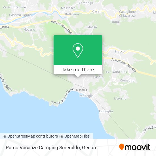 Parco Vacanze Camping Smeraldo map