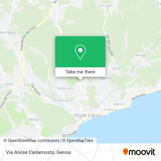 Via Alvise Cadamosto map