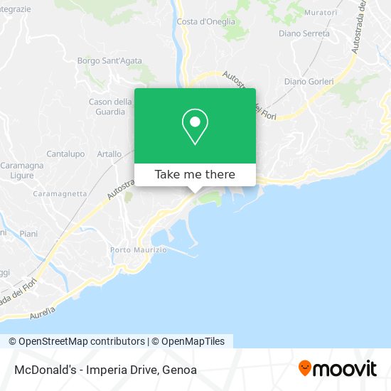 McDonald's - Imperia Drive map