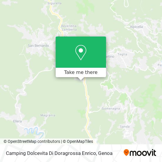 Camping Dolcevita Di Doragrossa Enrico map