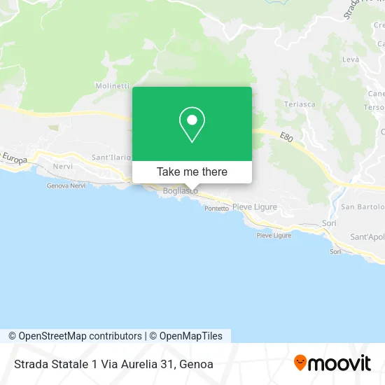 Strada Statale 1 Via Aurelia 31 map