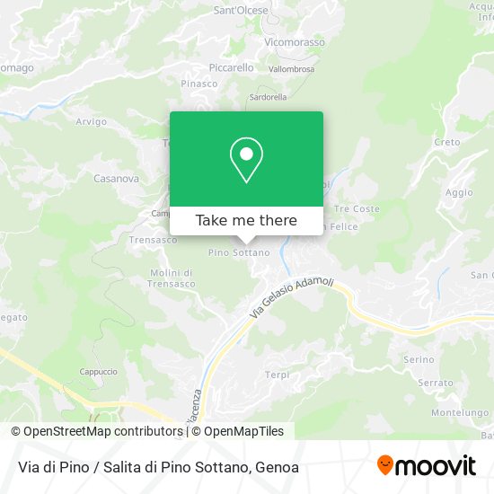 Via di Pino / Salita di Pino Sottano map