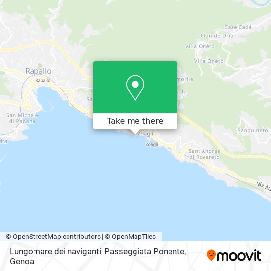 Lungomare dei naviganti, Passeggiata Ponente map