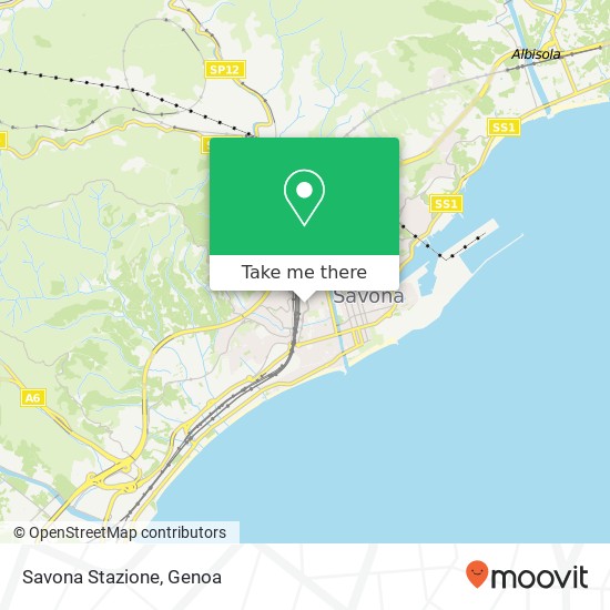Savona Stazione map