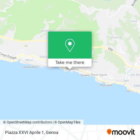Piazza XXVI Aprile  1 map