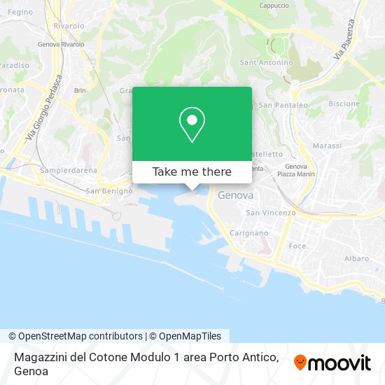 Magazzini del Cotone  Modulo 1  area Porto Antico map