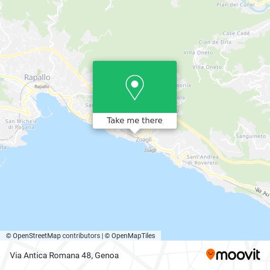 Via Antica Romana  48 map