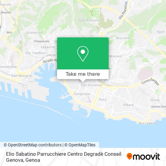 Elio Sabatino Parrucchiere Centro Degradè Conseil Genova map