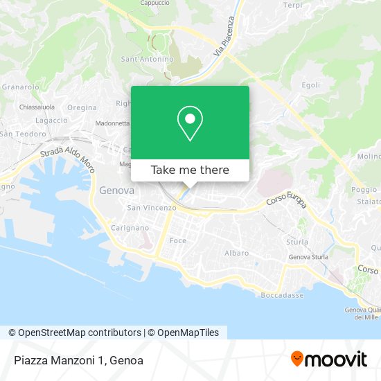 Piazza Manzoni  1 map