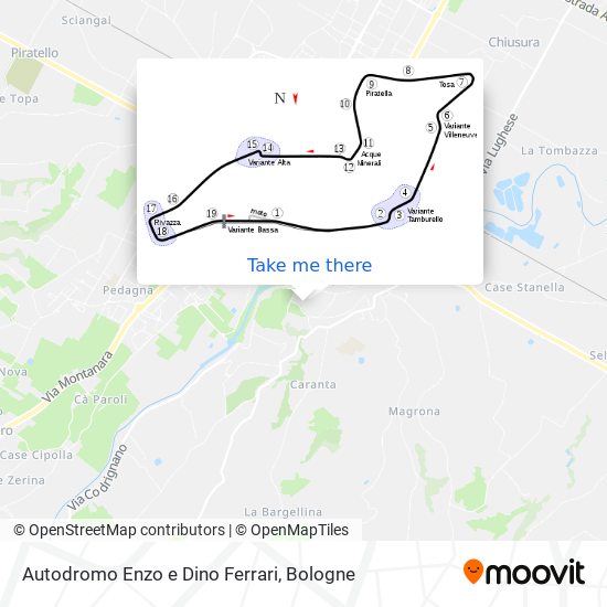 Autodromo Enzo e Dino Ferrari map