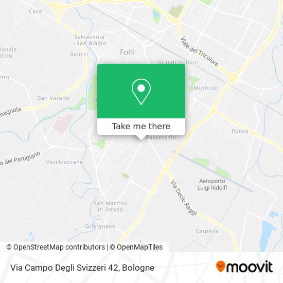 Via Campo Degli Svizzeri  42 map
