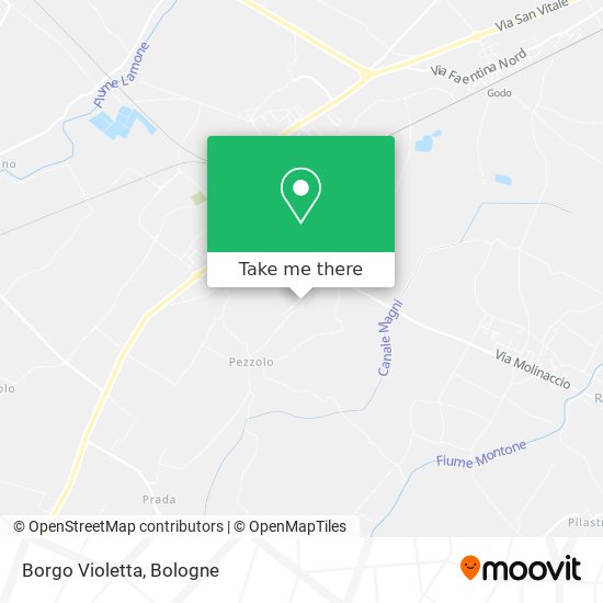 Borgo Violetta map