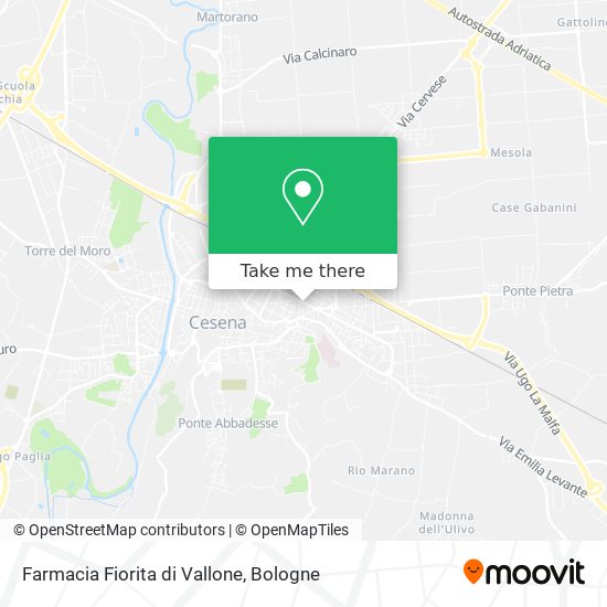 Farmacia Fiorita di Vallone map
