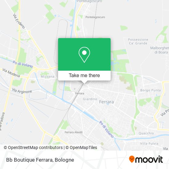 Bb Boutique Ferrara map