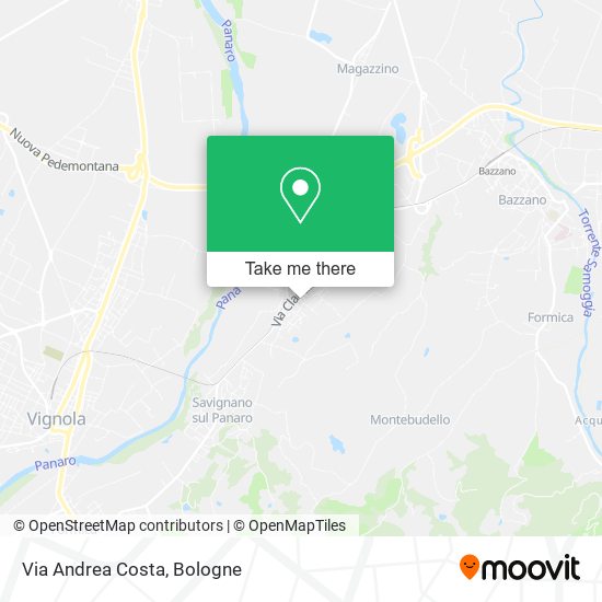 Via Andrea Costa map