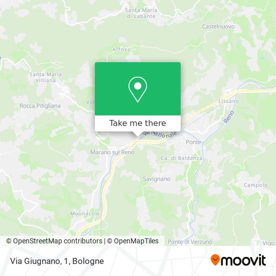 Via Giugnano, 1 map