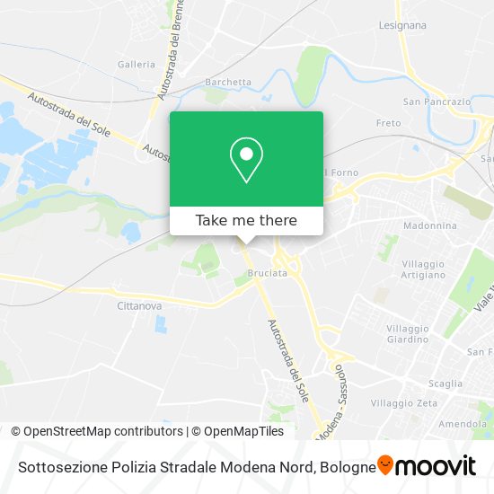 Sottosezione Polizia Stradale Modena Nord map