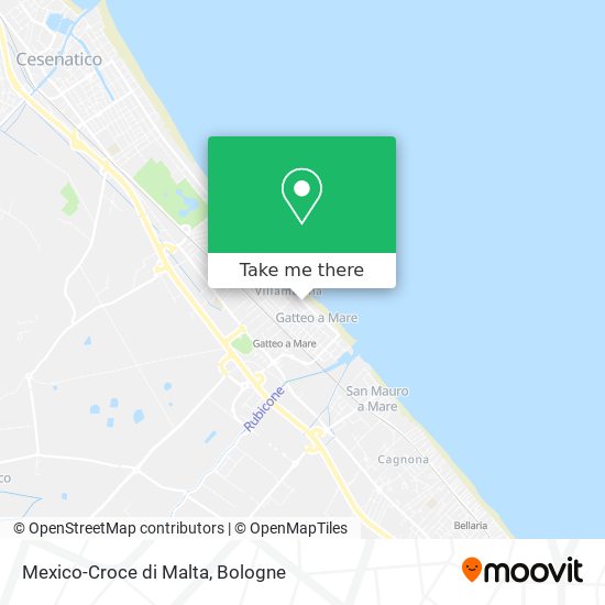 Mexico-Croce di Malta map