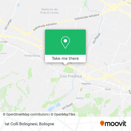 Iat Colli Bolognesi map
