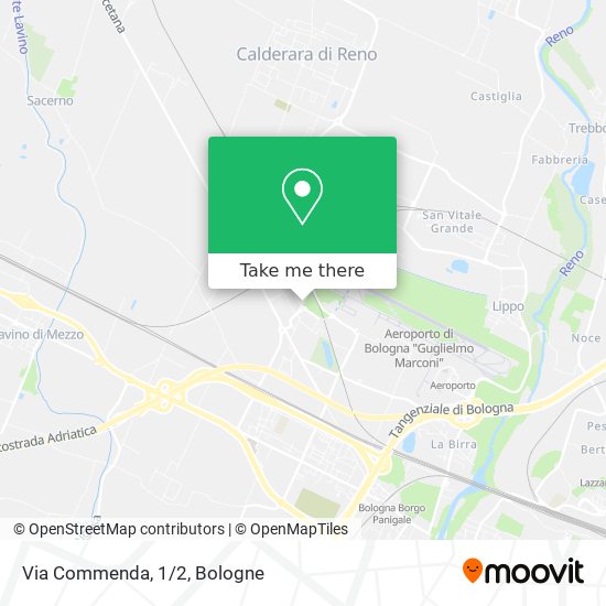 Via Commenda, 1/2 map