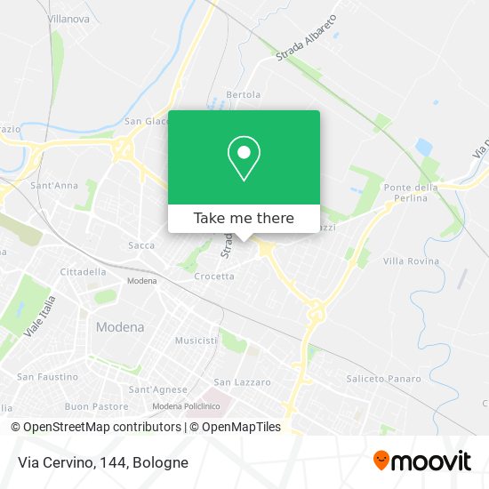 Via Cervino, 144 map