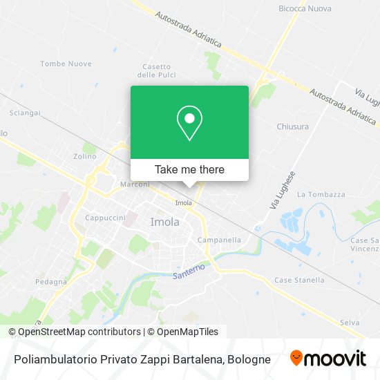 Poliambulatorio Privato Zappi Bartalena map