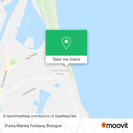 Punta Marina Fontana map