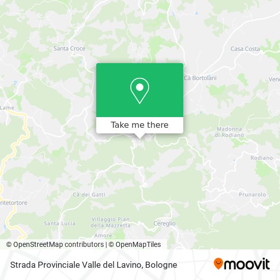 Strada Provinciale Valle del Lavino map