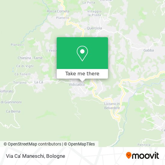 Via Ca' Maneschi map